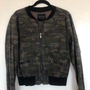 SANCTUARY Camo Bomber Jacket